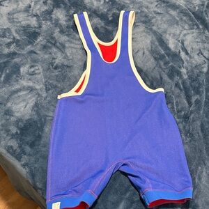 Blue and Red Wrestling Singlet no name no size tag like new
